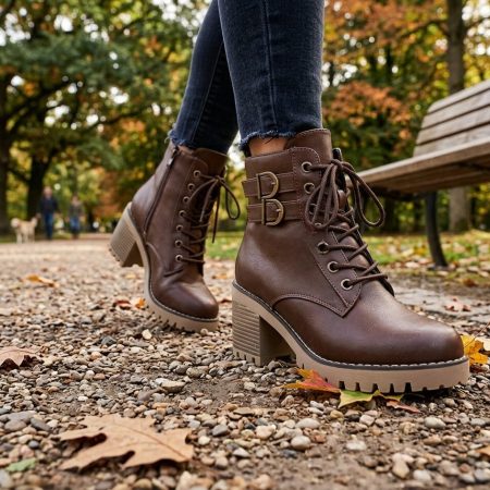 B029 BROWN ANKLE BOOTS