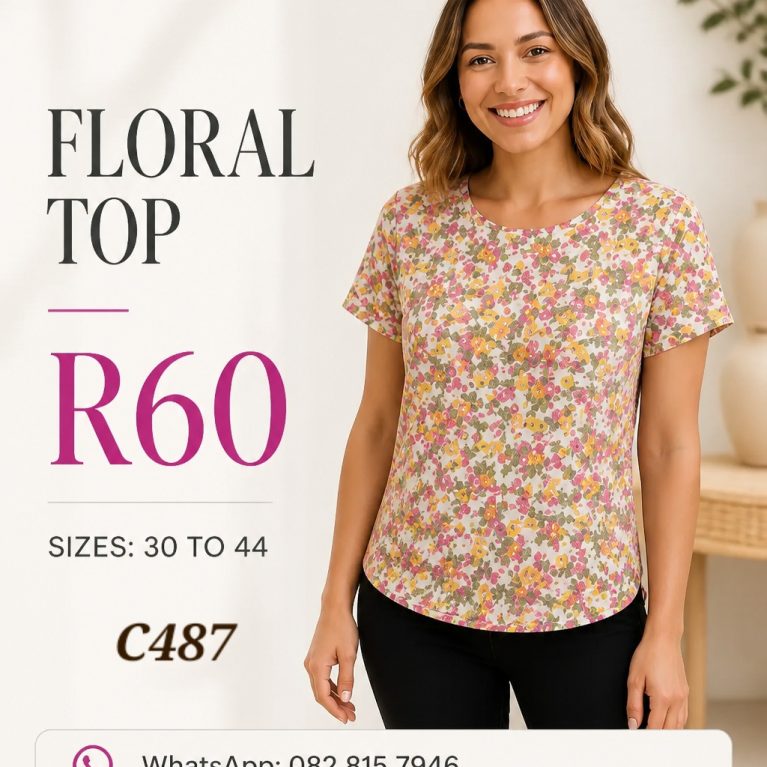 C487 floral top