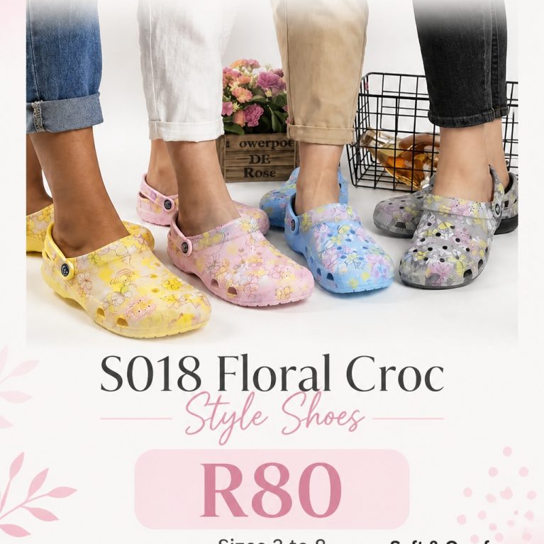 S018 floral croc style